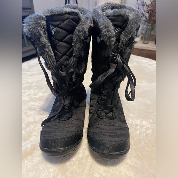 Columbia kids minx lined black mid waterproof snow boot winter size 1 - Picture 7 of 7